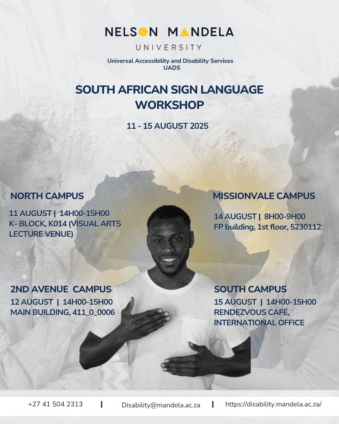 South African Sign Language (SASL) workshop | 11-15 August 2025 ...